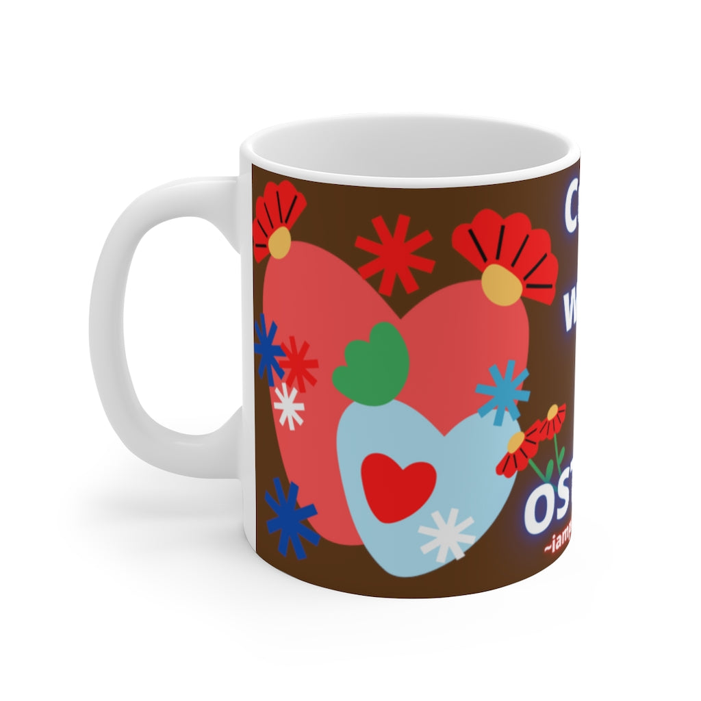 CUTIE WITH A OSTOMY White Ceramic Mug