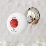 STOMA HUGS Mylar Helium Balloon (white)