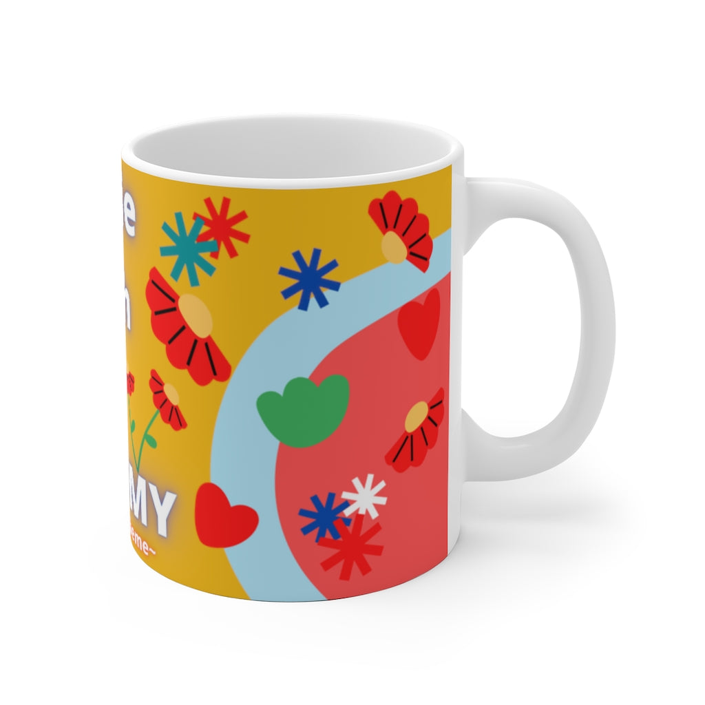 CUTIE WITH A OSTOMY White Ceramic Mug