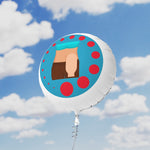 FEMALE OSTOMY BAG Mylar Helium Balloon (turquoise)