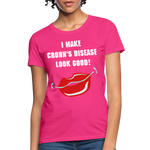 Women's T-Shirt Crohn's Disease Awareness - fuchsia
