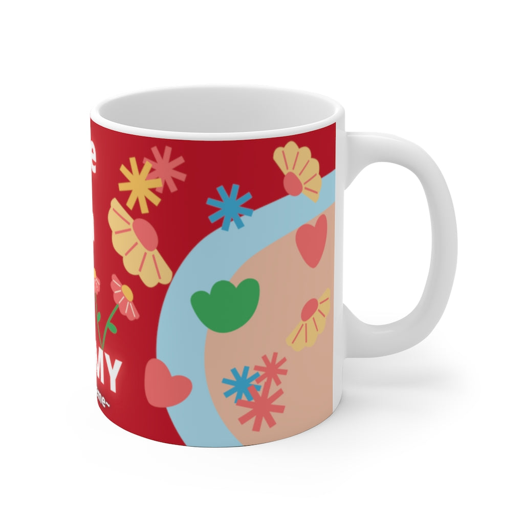 CUTIE WITH A OSTOMY White Ceramic Mug