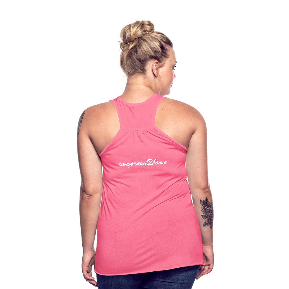 Women's Flowy Tank Top MIGRAINE HEADACHE - neon pink