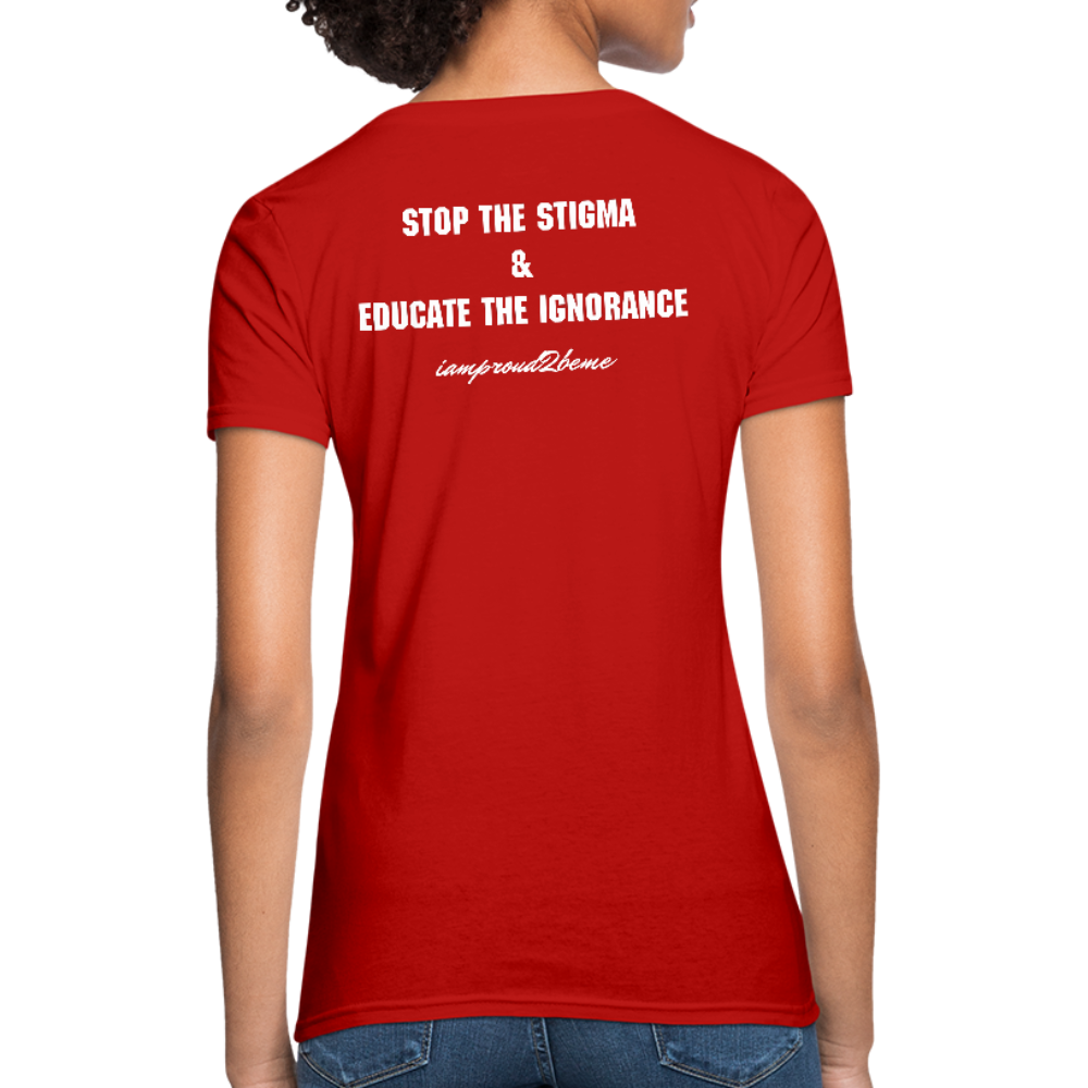 Women's T-Shirt Crohn's Disease Awareness - red