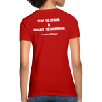Women's T-Shirt Crohn's Disease Awareness - red