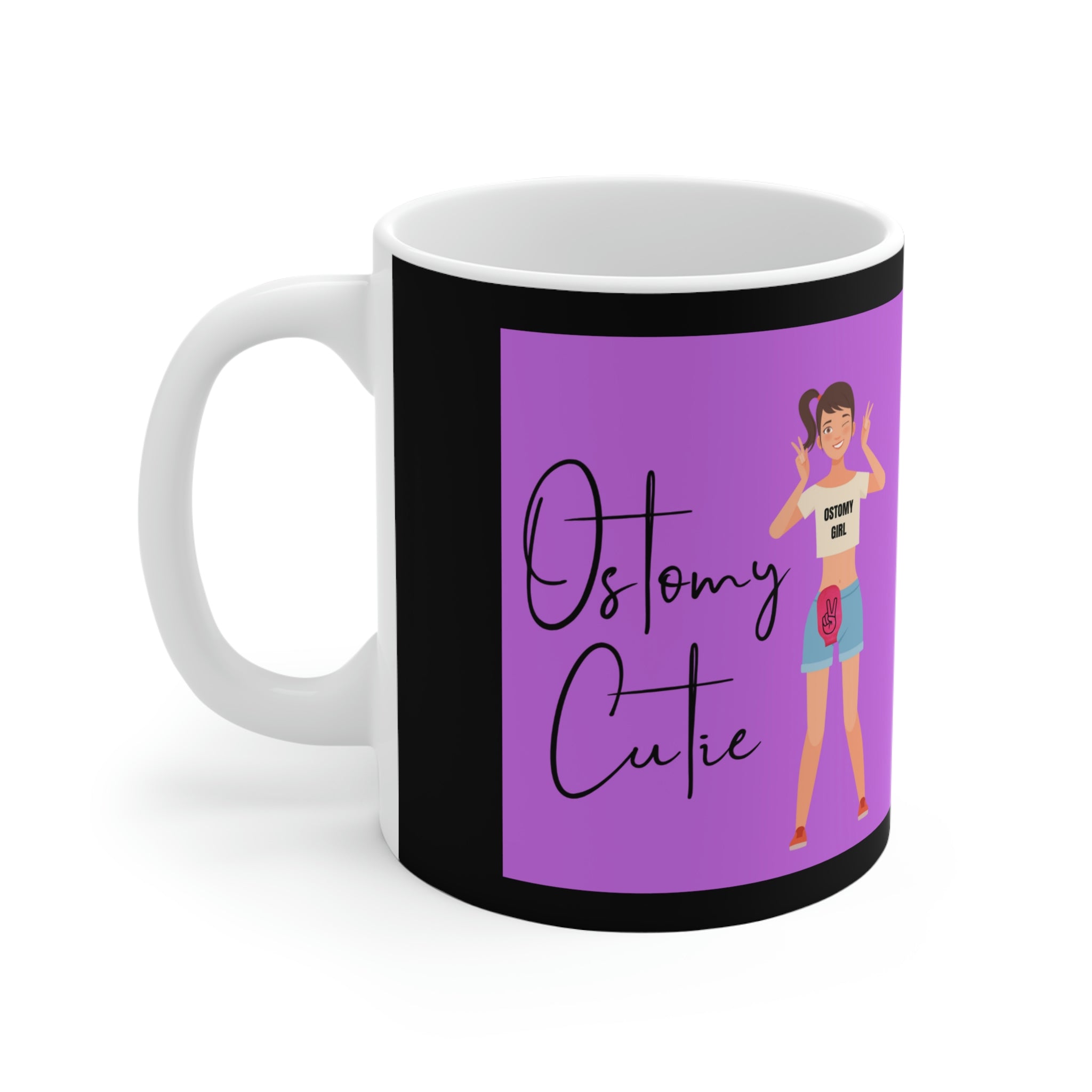 OSTOMY CUTIE White Ceramic Mug