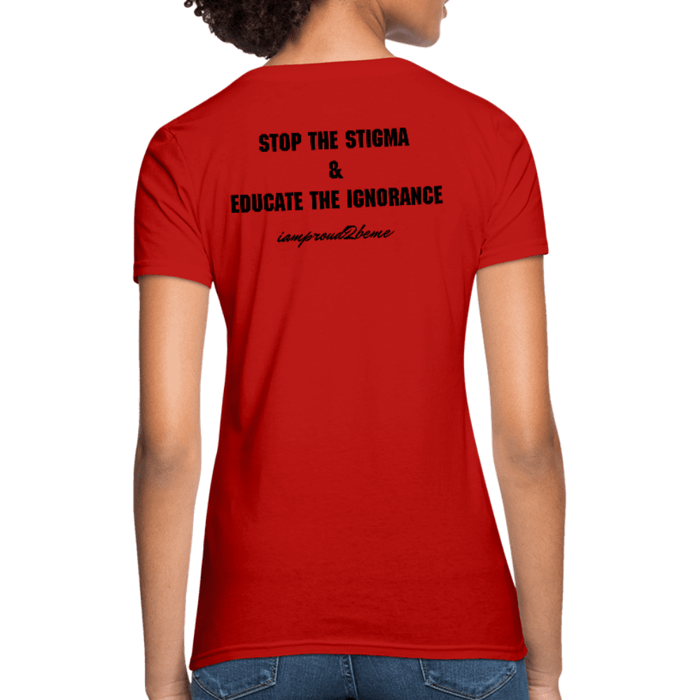 Women's T-Shirt Chronic Illness Awareness - red