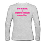 Women's Long Sleeve Jersey T-Shirt - gray