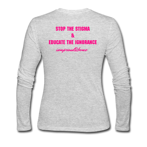 Women's Long Sleeve Jersey T-Shirt - gray