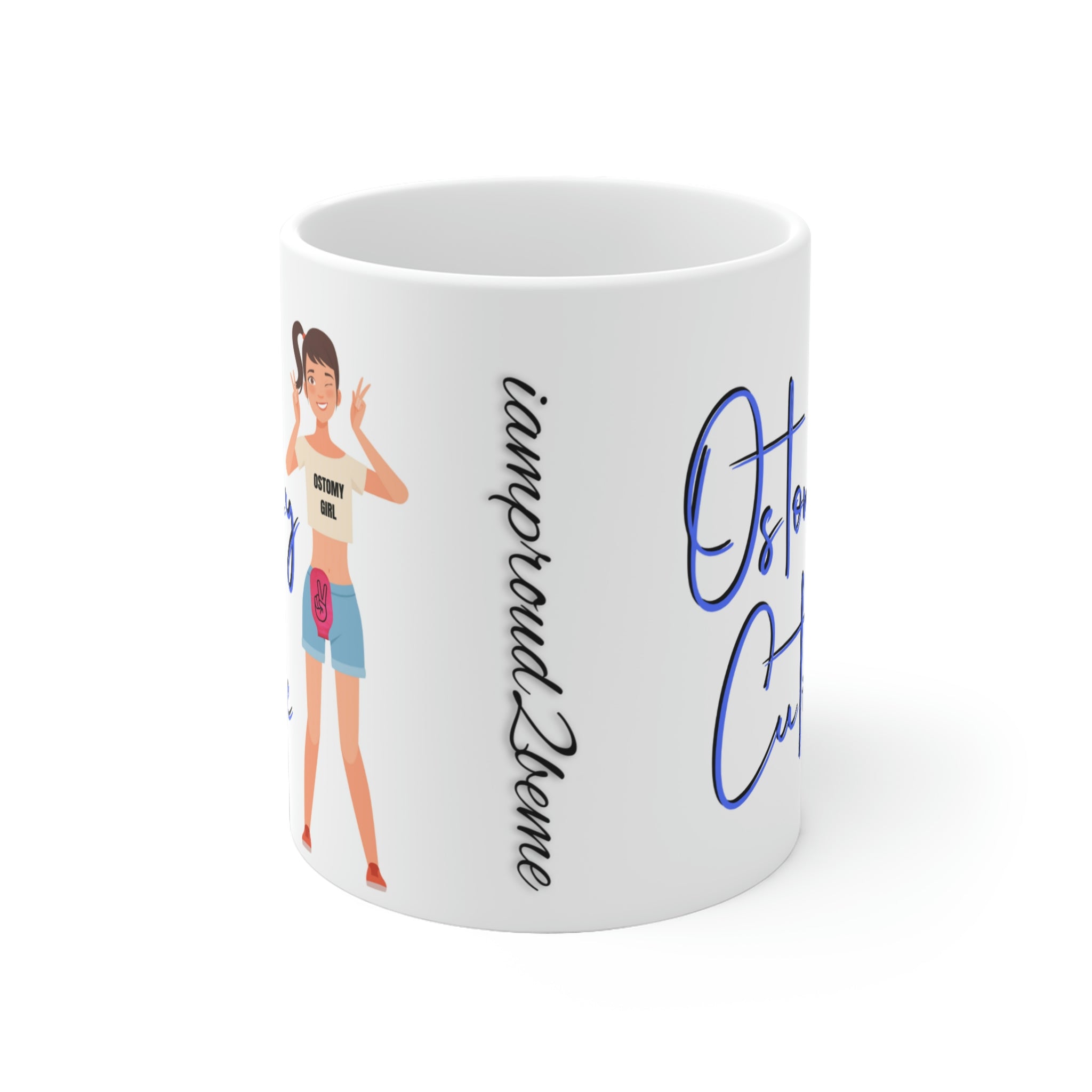 OSTOMY CUTIE White Ceramic Mug