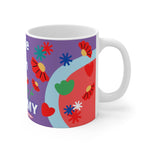 CUTIE WITH A OSTOMY White Ceramic Mug