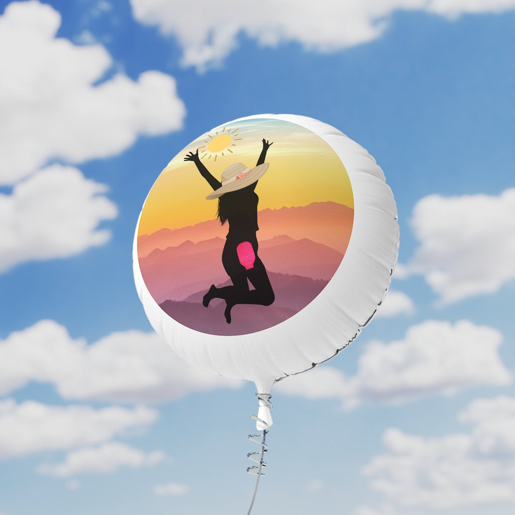OSTOMY GIRL Mylar Helium Balloon
