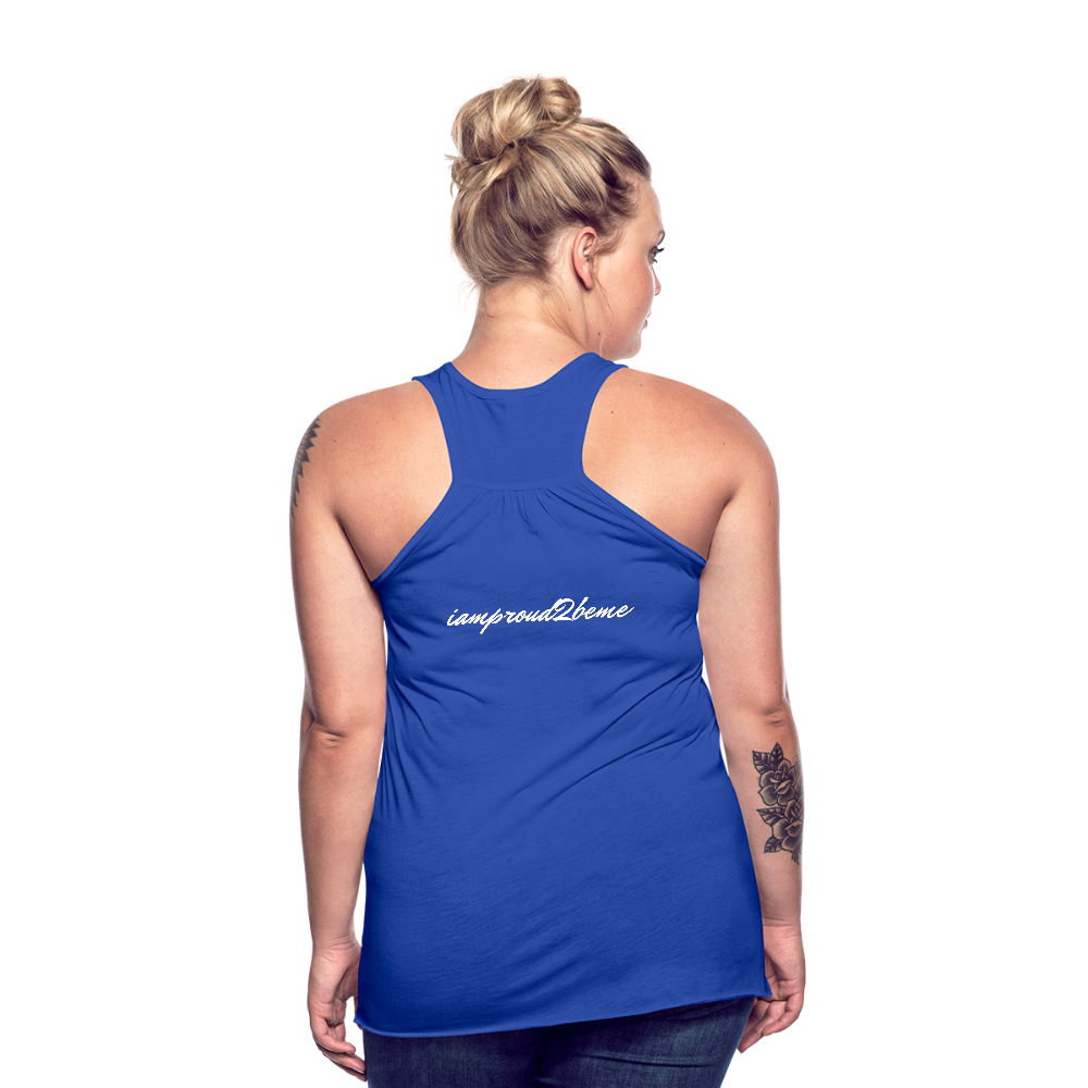Women's Flowy Tank Top MIGRAINE HEADACHE - royal blue