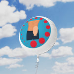 MALE OSTOMY BAG Mylar Helium Balloon (turquoise)