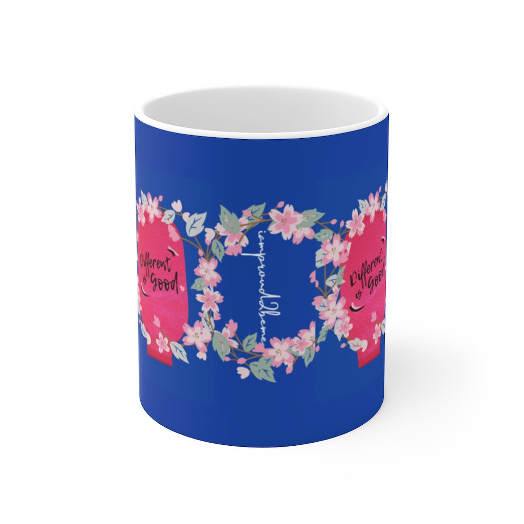 DIFFERENT IS GOOD White Ceramic Mug