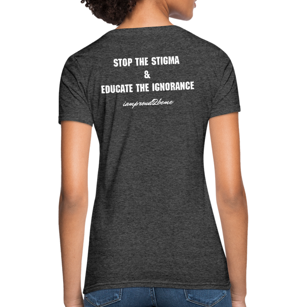 Women's T-Shirt Crohn's Disease Awareness - heather black