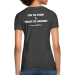 Women's T-Shirt Crohn's Disease Awareness - heather black