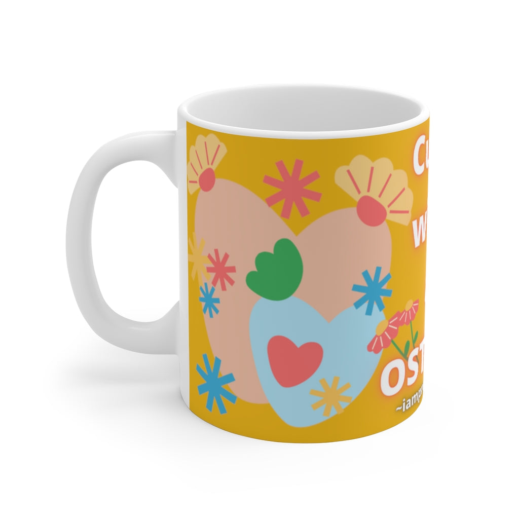 CUTIE WITH A OSTOMY White Ceramic Mug