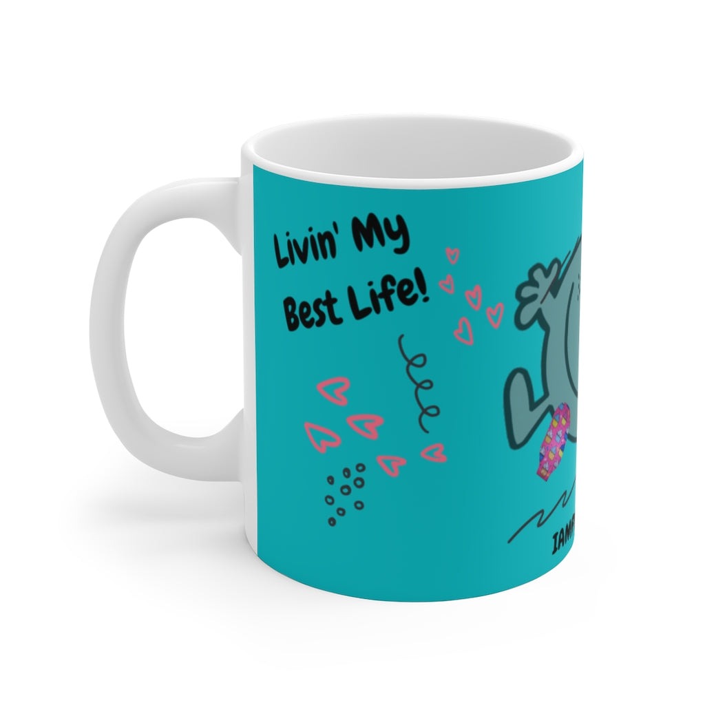 LIVIN' MY BEST LIFE White Ceramic Mug