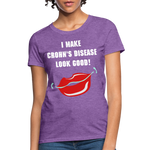 Women's T-Shirt Crohn's Disease Awareness - purple heather