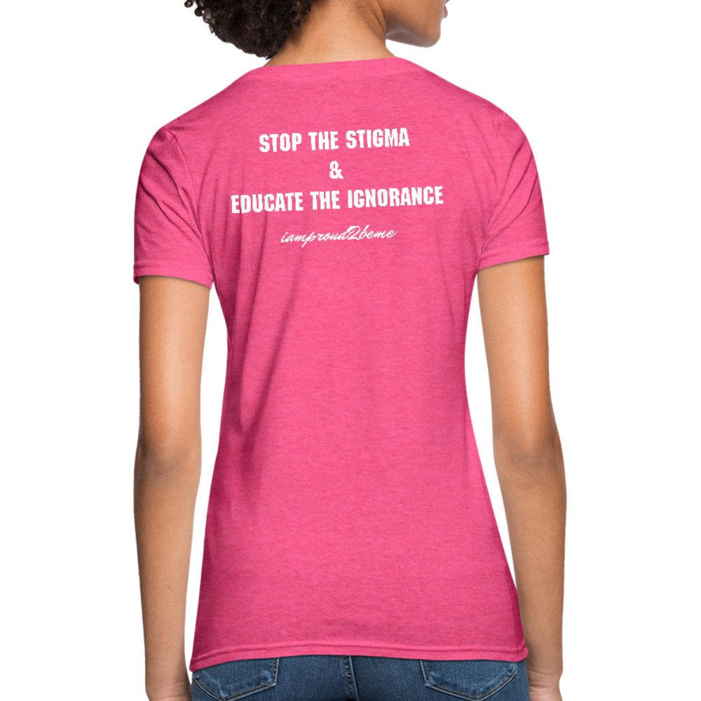 Women's T-Shirt Crohn's Disease Awareness - heather pink