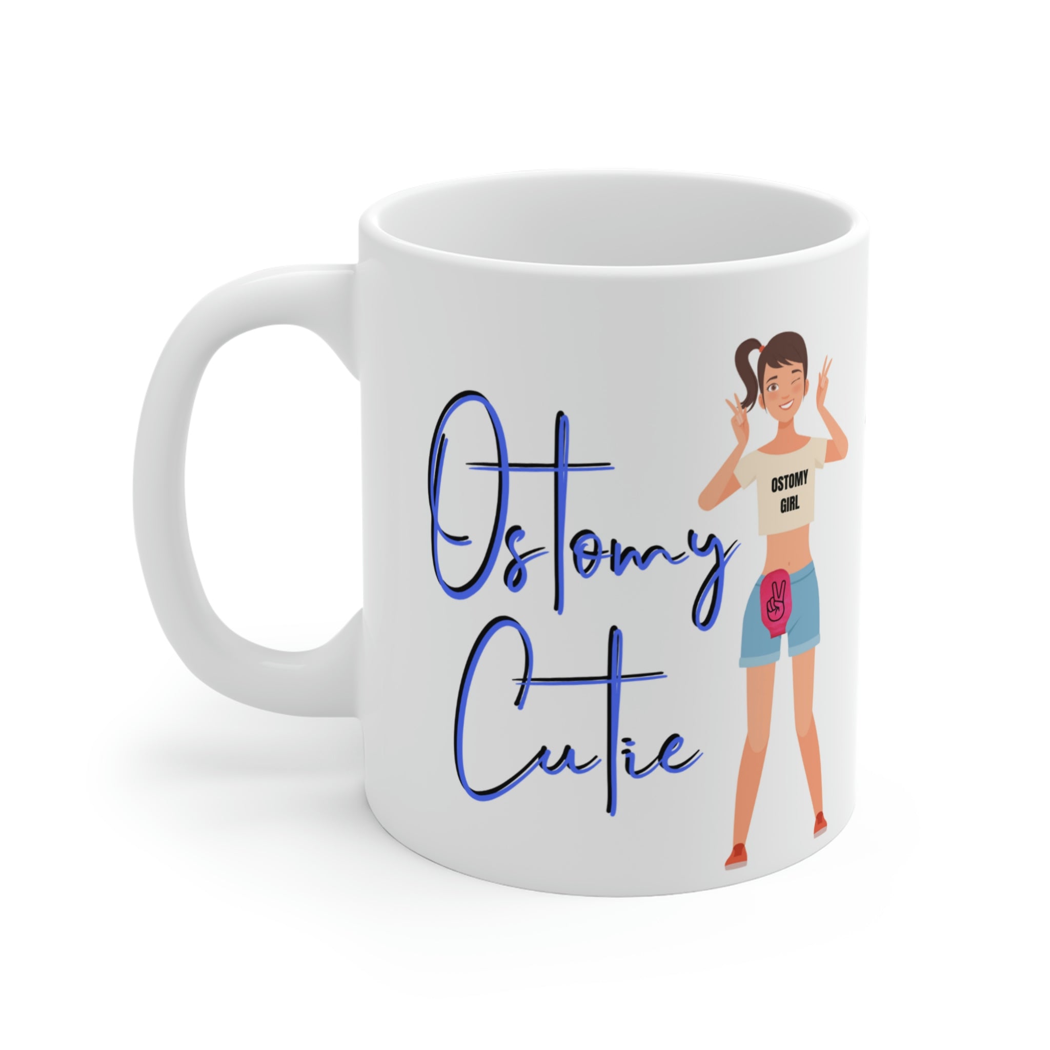 OSTOMY CUTIE White Ceramic Mug