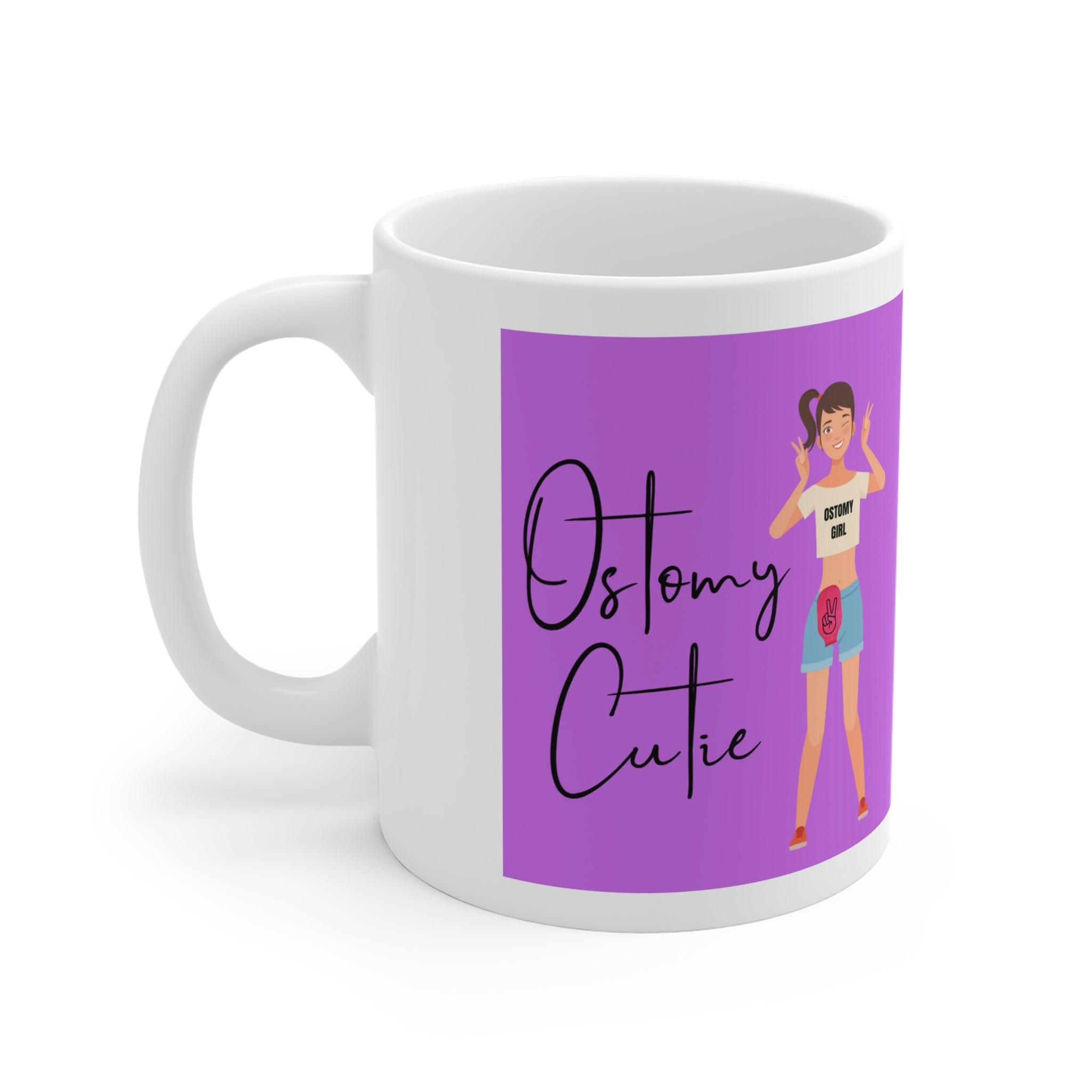 OSTOMY CUTIE White Ceramic Mug