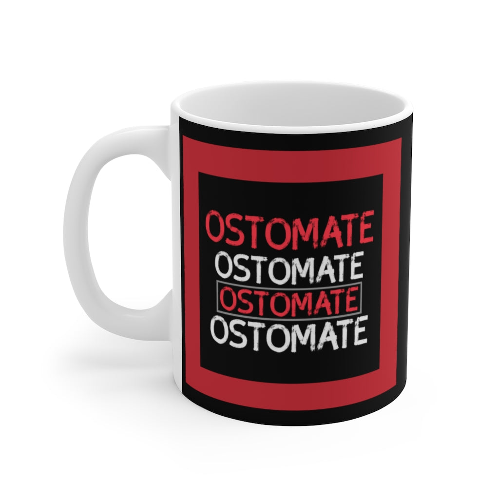 OSTOMATE White Ceramic Mug