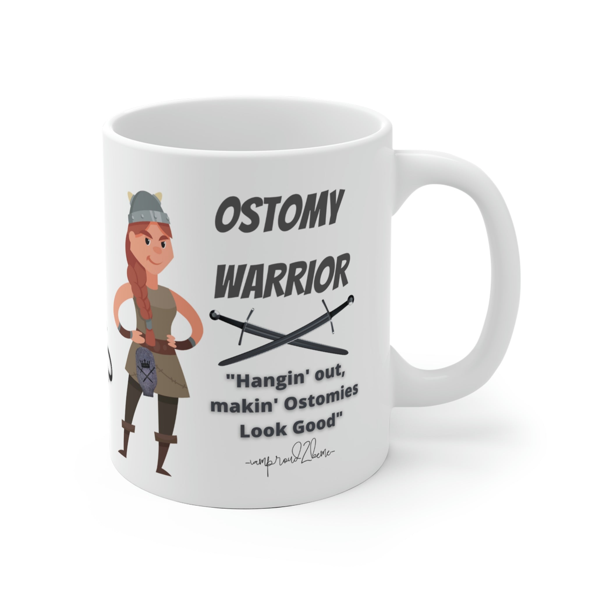OSTOMY WARRIOR White Ceramic Mug