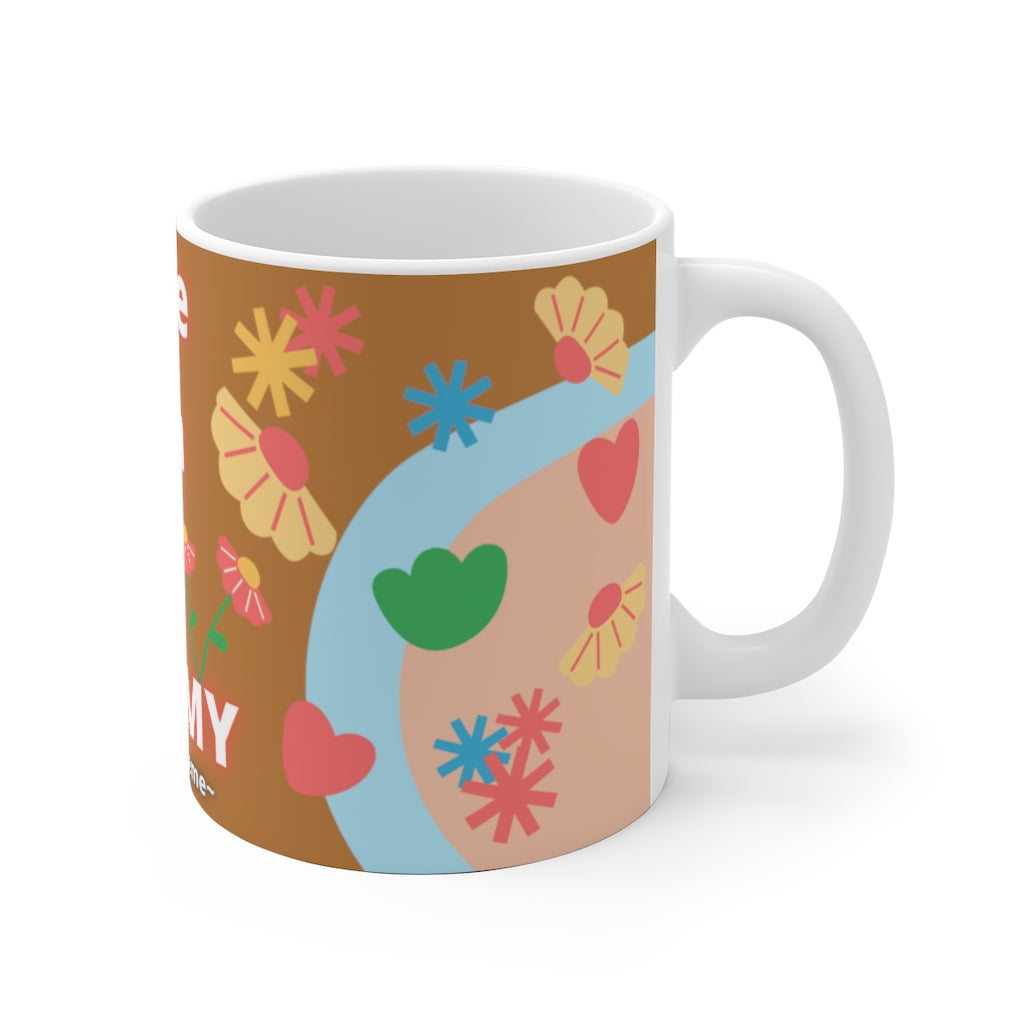 CUTIE WITH A OSTOMY White Ceramic Mug