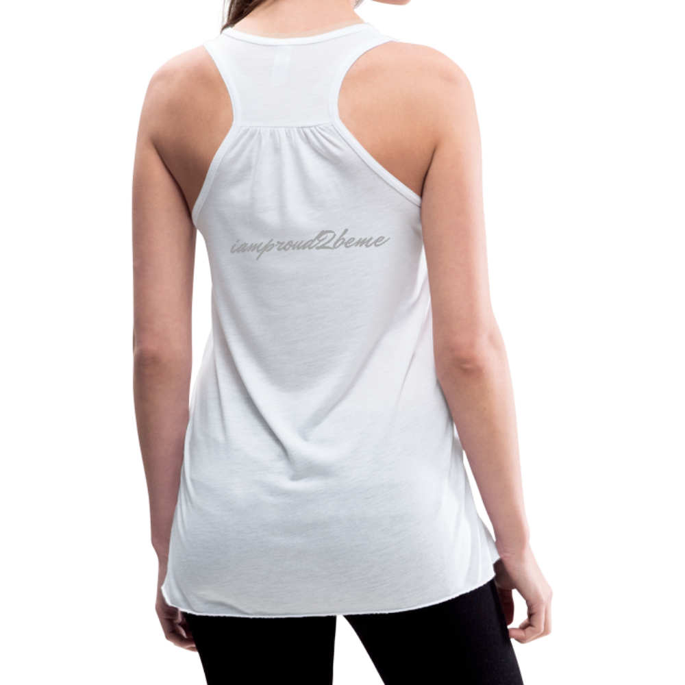 Women's Flowy Tank Top MIGRAINE HEADACHE - white