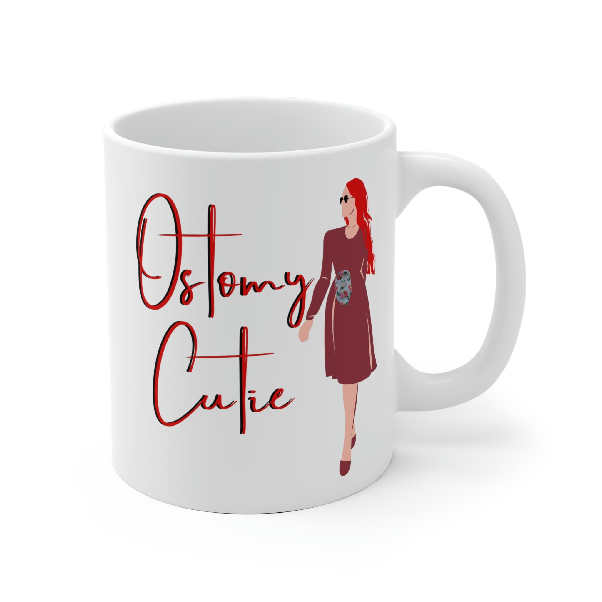 OSTOMY CUTIE White Ceramic Mug