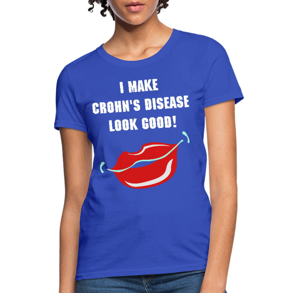 Women's T-Shirt Crohn's Disease Awareness - royal blue