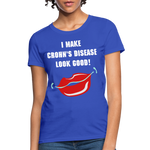 Women's T-Shirt Crohn's Disease Awareness - royal blue