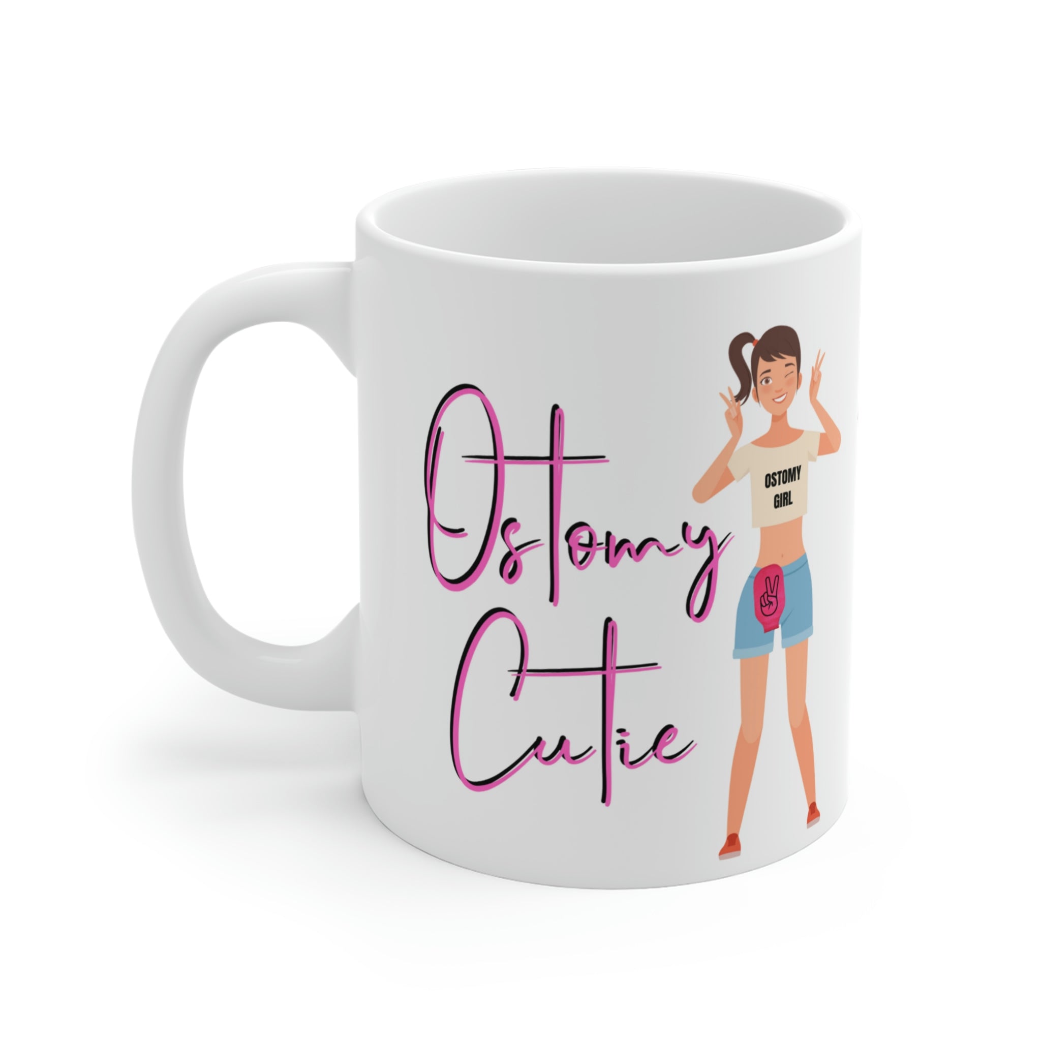 OSTOMY CUTIE White Ceramic Mug