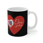 OSTOMY PROUD White Ceramic Mug (valentines)