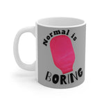 NORMAL IS BORING White Ceramic Mug