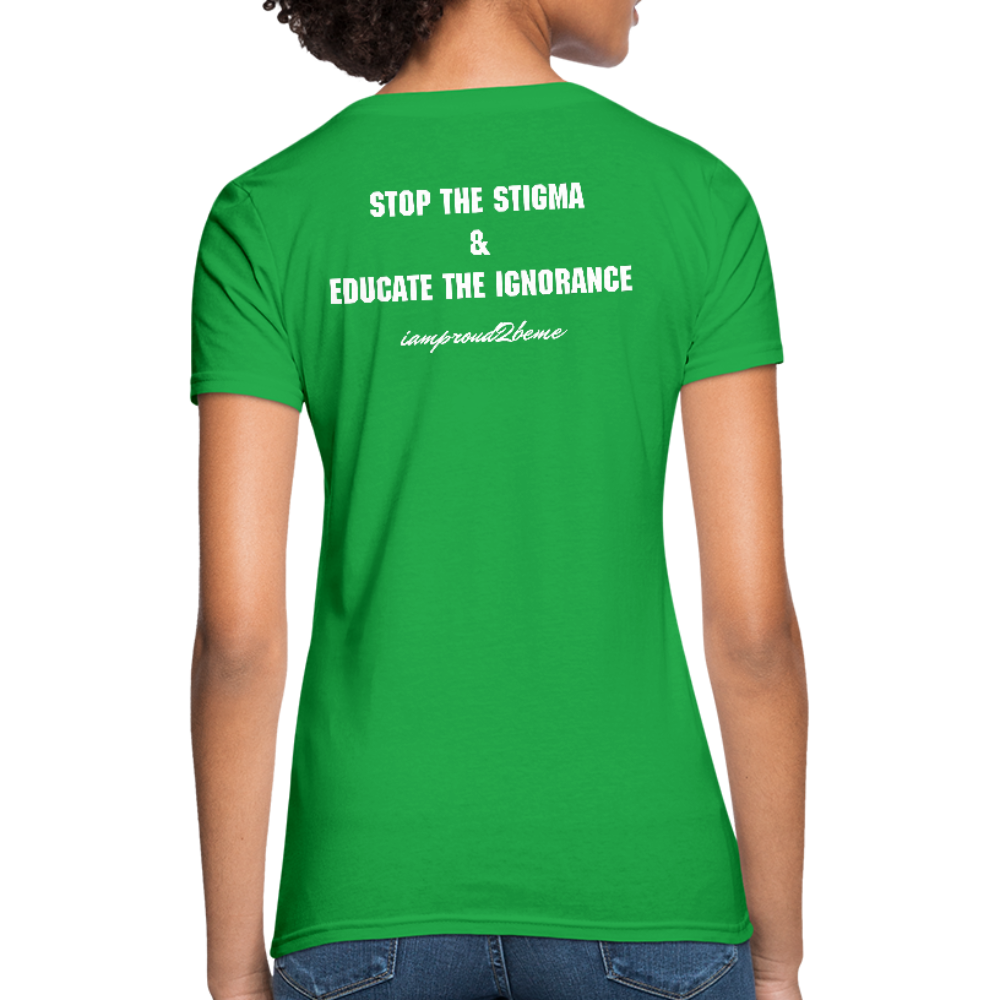 Women's T-Shirt Crohn's Disease Awareness - bright green
