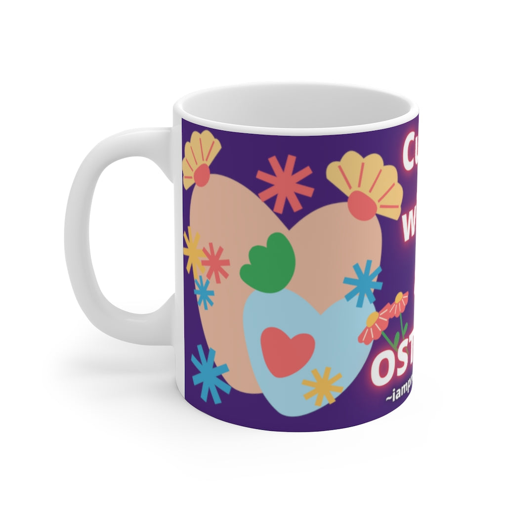 CUTIE WITH A OSTOMY White Ceramic Mug