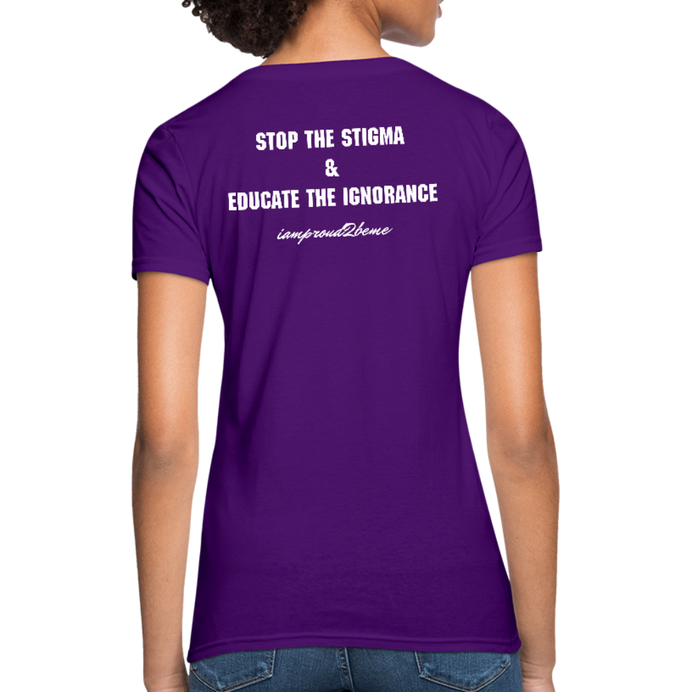 Women's T-Shirt Crohn's Disease Awareness - purple