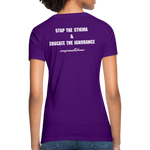 Women's T-Shirt Crohn's Disease Awareness - purple