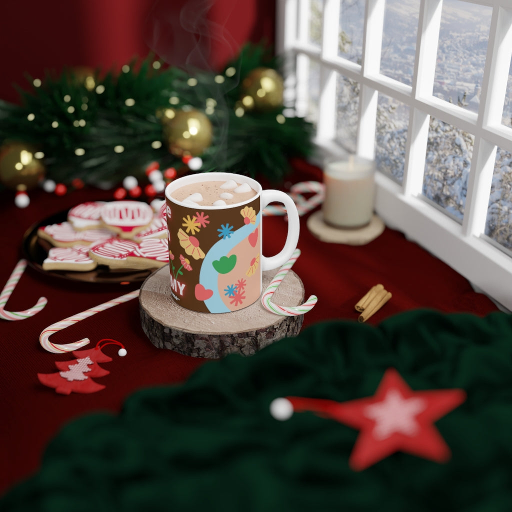 CUTIE WITH A OSTOMY White Ceramic Mug