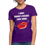 Women's T-Shirt Crohn's Disease Awareness - purple