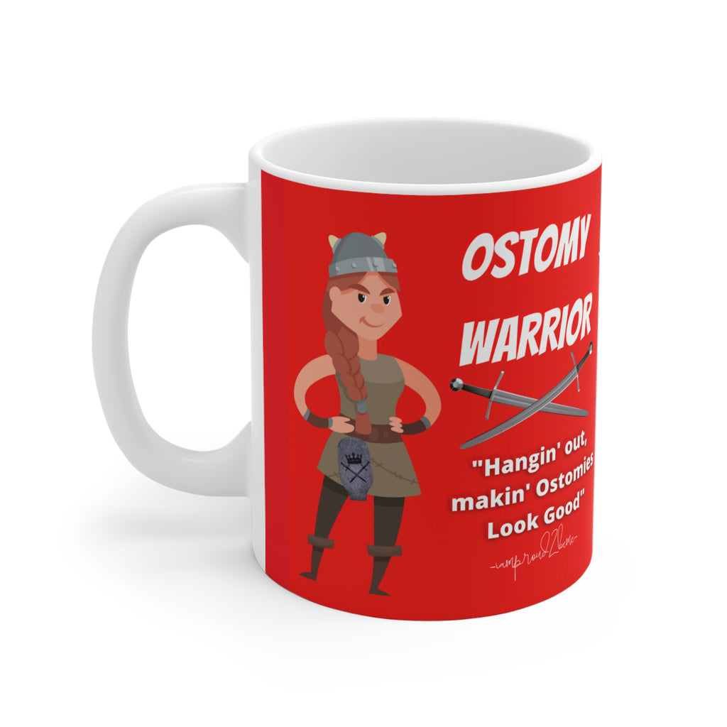 OSTOMY WARRIOR White Ceramic Mug