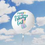 HAPPY STOMAVERSARY OSTOMY GIRL Mylar Helium Balloon