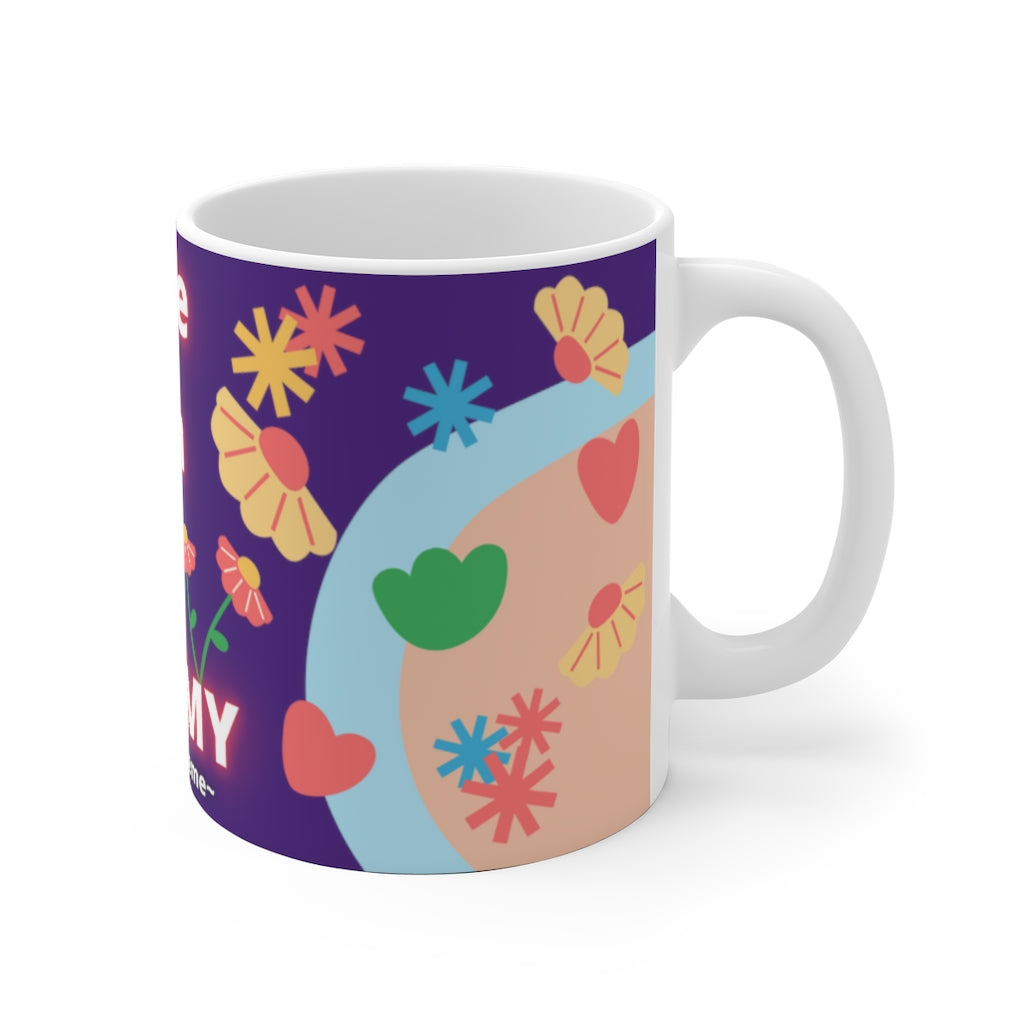 CUTIE WITH A OSTOMY White Ceramic Mug