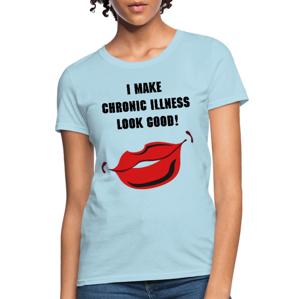 Women's T-Shirt Chronic Illness Awareness - powder blue