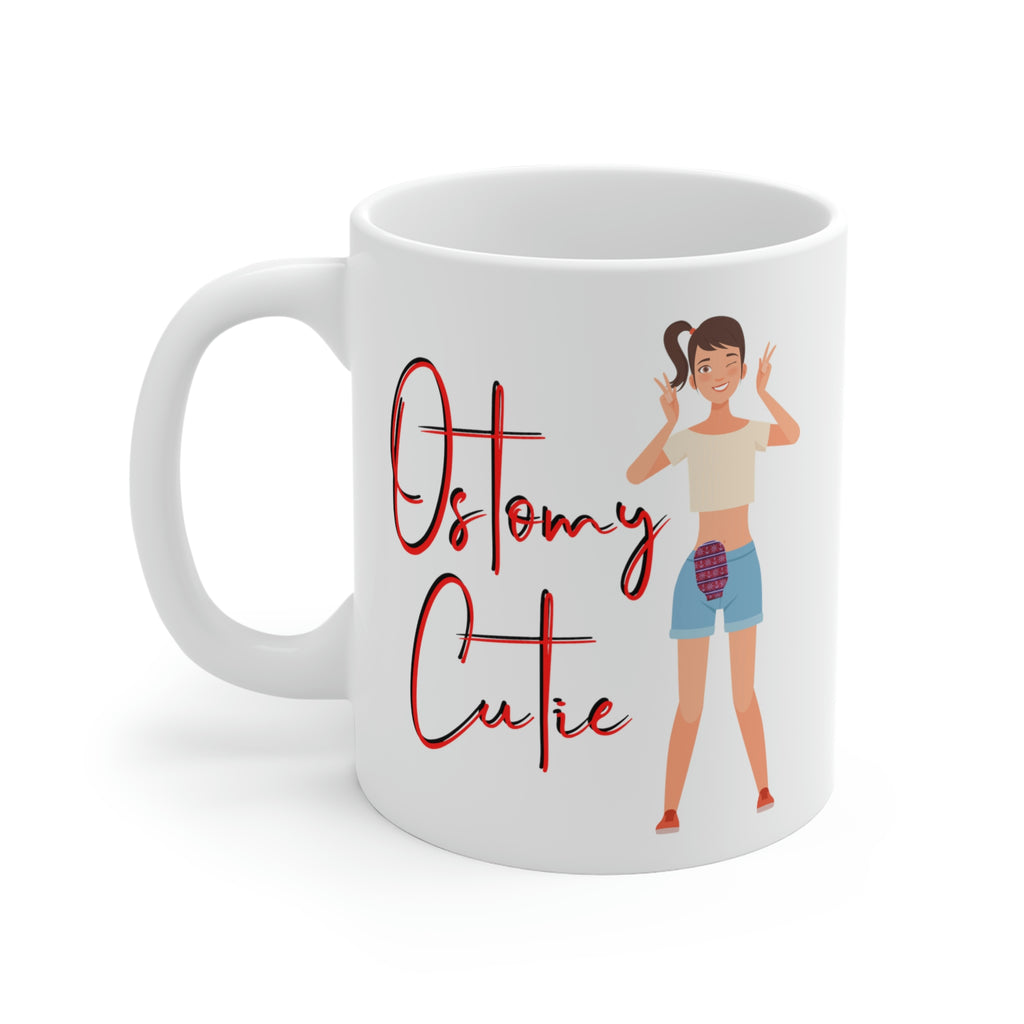 OSTOMY CUTIE White Ceramic Mug