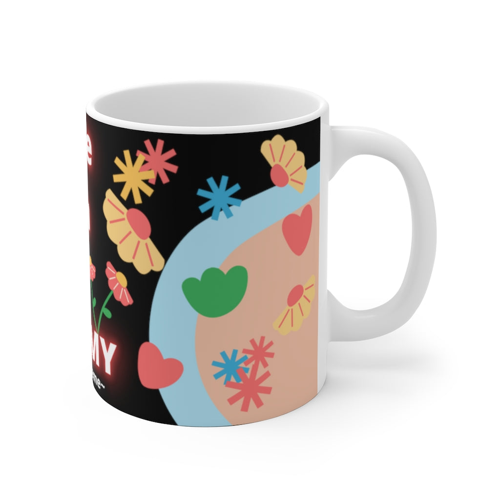 CUTIE WITH A OSTOMY White Ceramic Mug