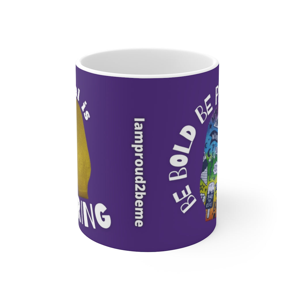 NORMAL IS BORING White Ceramic Mug